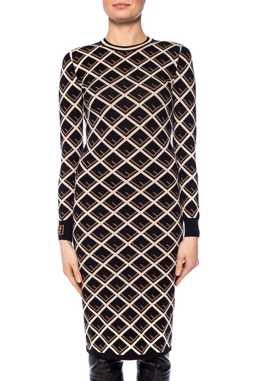 Fendi logo midi top dress